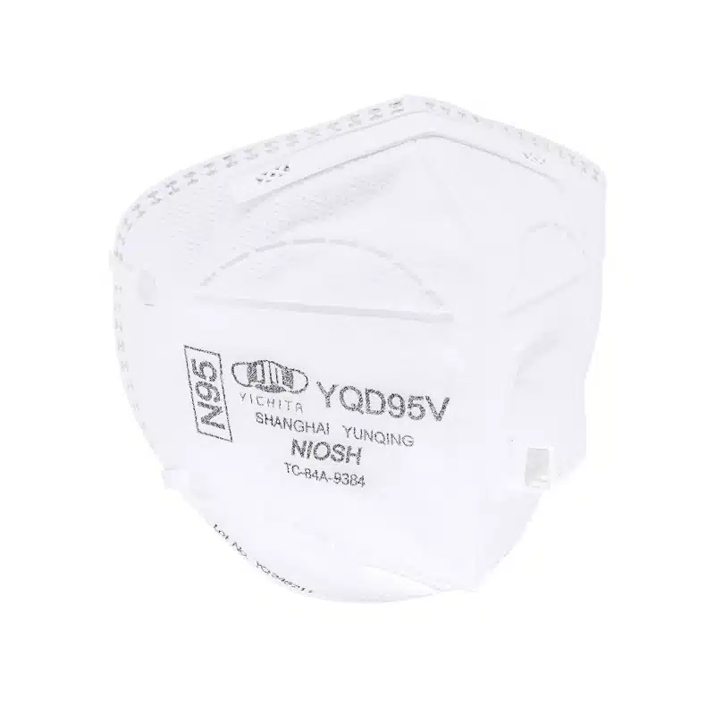 YQD95V N95 Mask with Exhalation Valve – Foldable Design NIOSH Approved | Comfortable Headband Fit | Individually Wrapped | For Commuting & Light Industrial Use - 画像 (2)