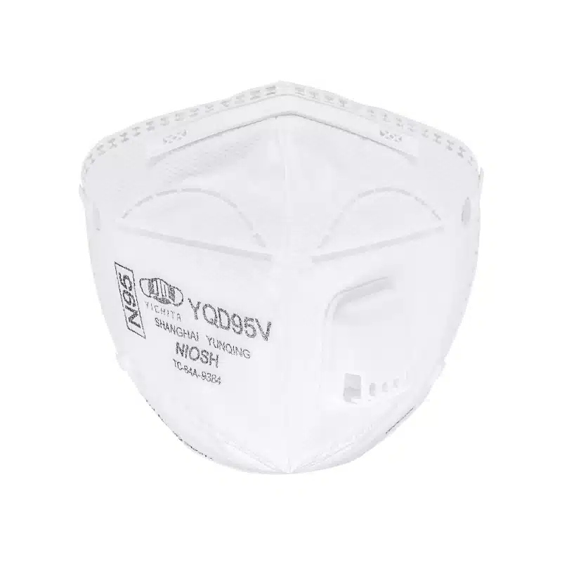 YQD95V N95 Mask with Exhalation Valve – Foldable Design NIOSH Approved | Comfortable Headband Fit | Individually Wrapped | For Commuting & Light Industrial Use - 画像 (3)