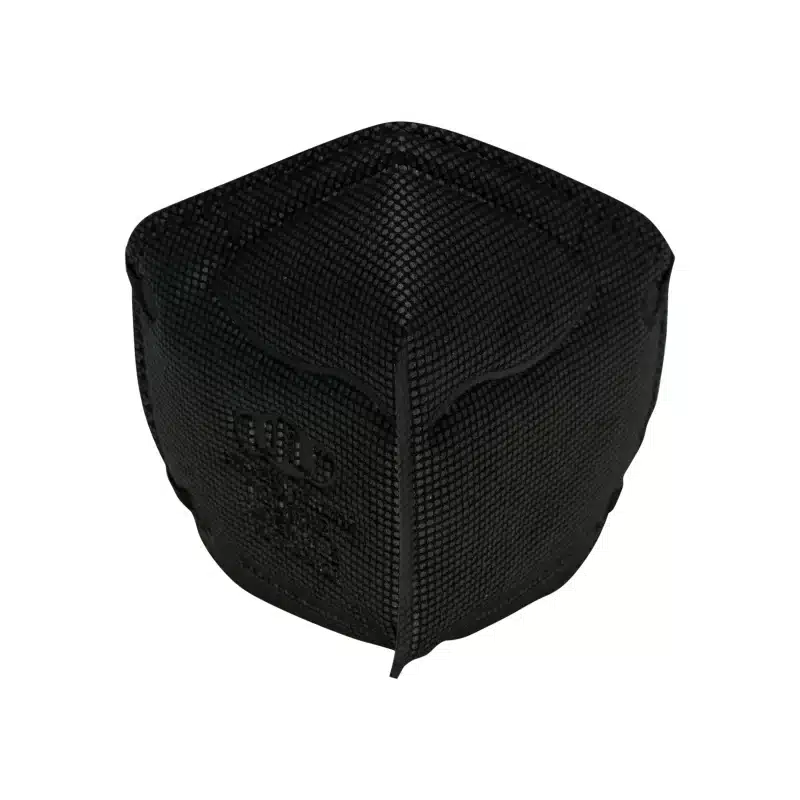 YQD960B N95 Mask – Black Foldable Design NIOSH Approved | ≥95% Filtration | Headband Style for Industrial Use - 画像 (2)